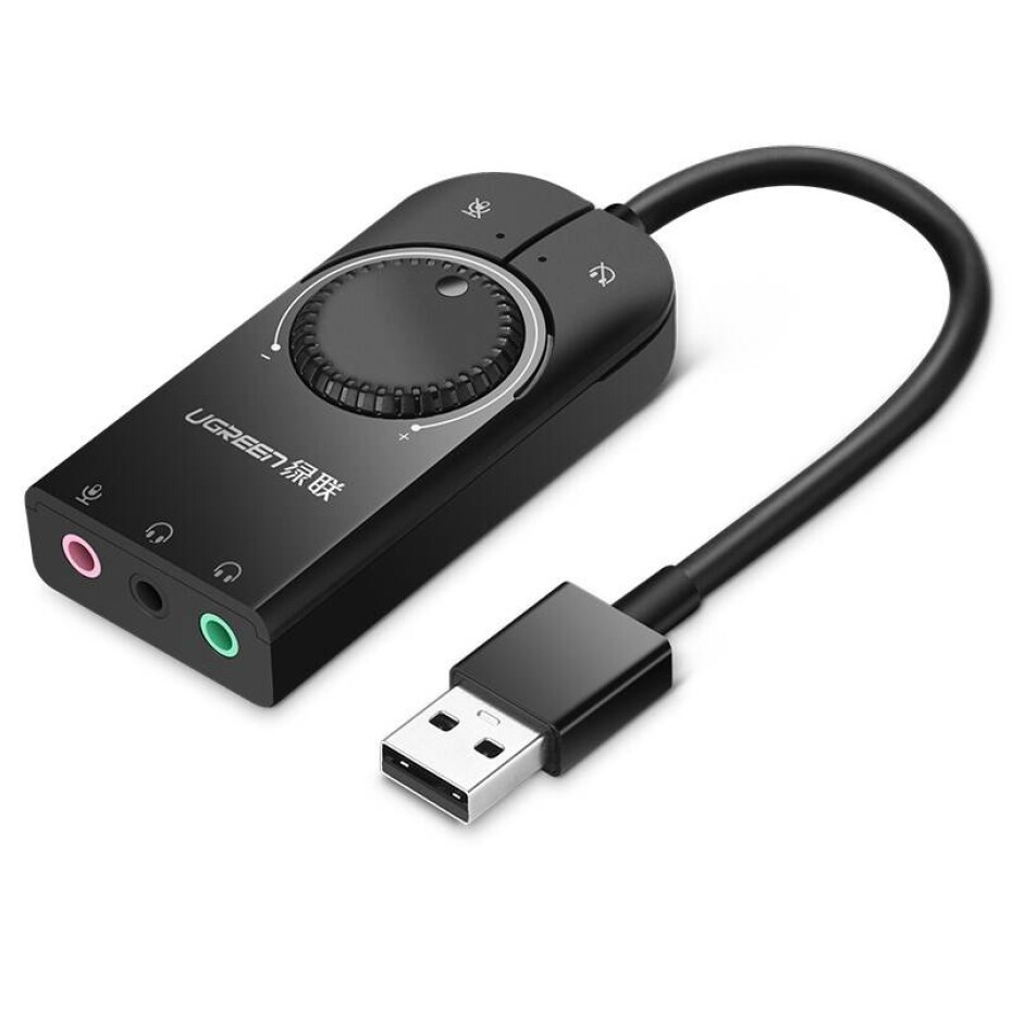 UGREEN USB/3,5mm Jack, 1m (50599) černá - main (0)