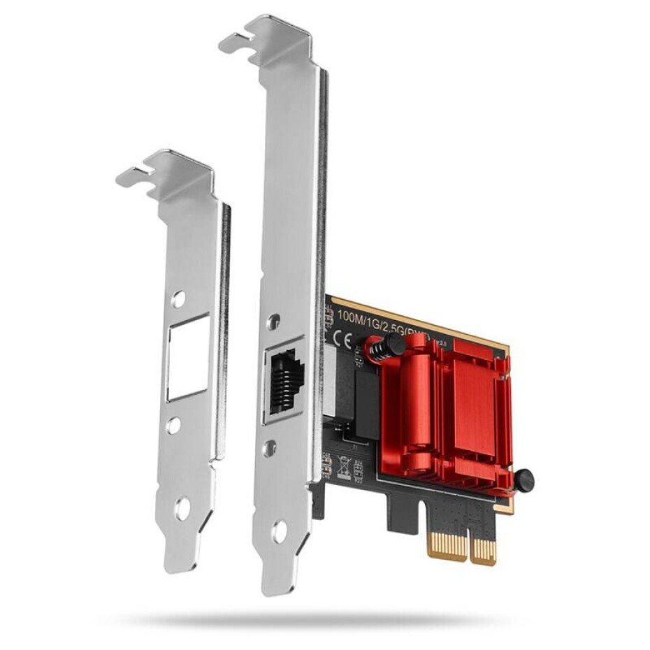 Axagon PCEE-G25, PCIe síťová karta - 1x 2.5 Gigabit Ethernet port (PCEE-G25) stříbrná - main (0)
