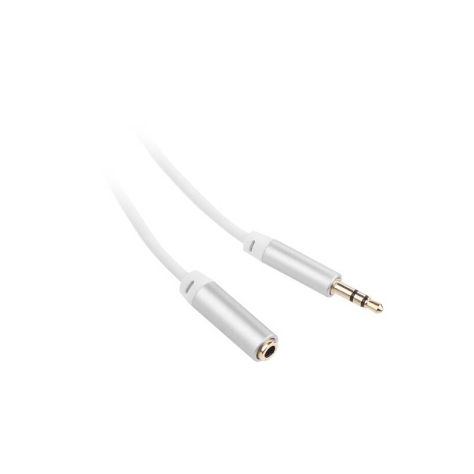 GoGEN Jack 3,5mm,  5m, prodlužovací, pozlacené konektory (GOGJACK500FM02) bílý - main (0)