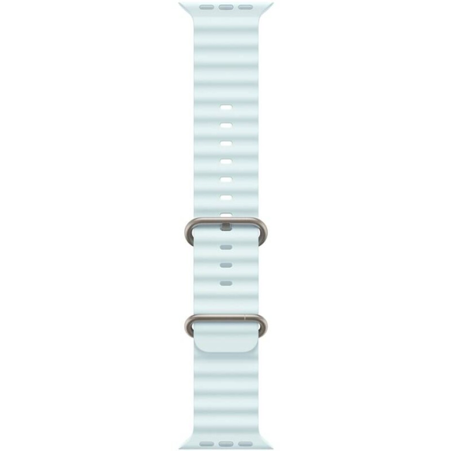 Apple 49mm ledově modrý Oceánský řemínek - provedení z přírodního titanu (MXTF3ZM/A) - main (0)