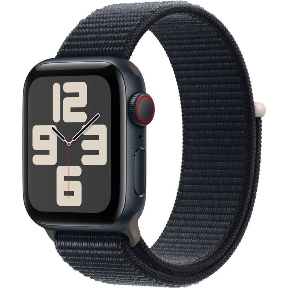 Apple Watch SE 2023 GPS + Cellular 40mm pouzdro z temně inkoustového hliníku - temně inkoustový provlékací sportovní řemínek (MRGE3QC/A) - main (0)