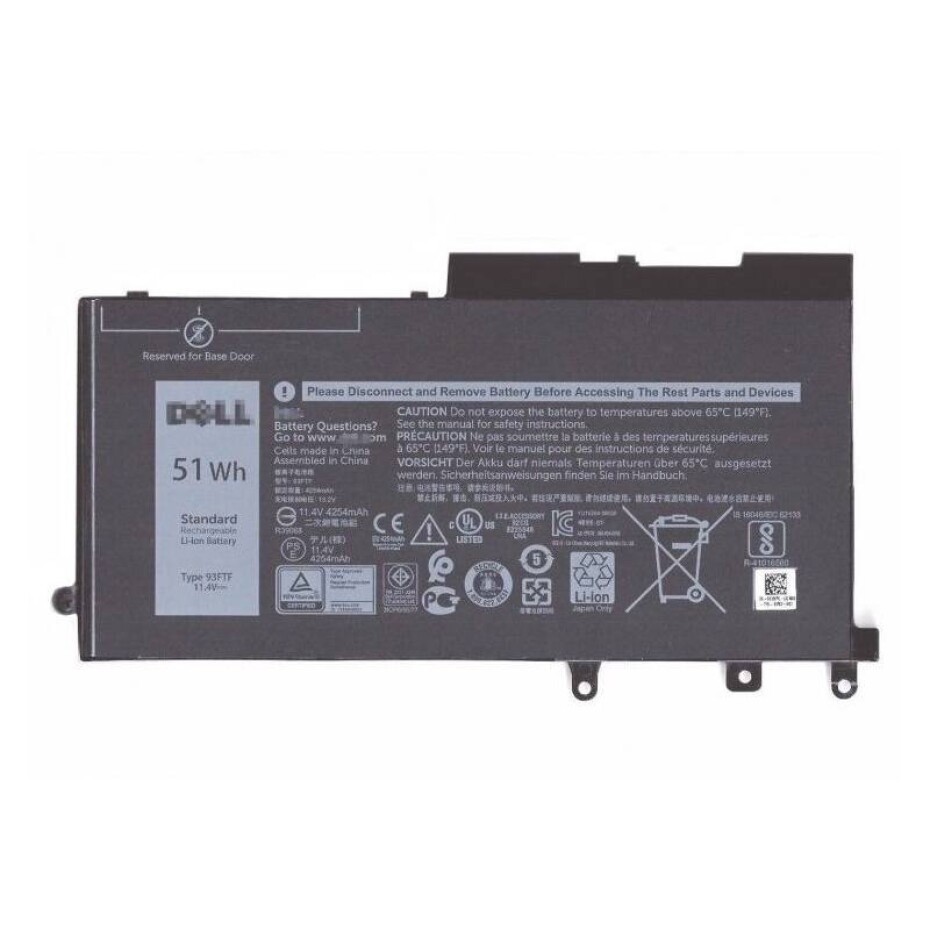 Dell 3-cell 51W/HR Li-ion pro Latitude 5280, 5290, 5480, 5490, 5580, 5590 (451-BBZT) - main (0)