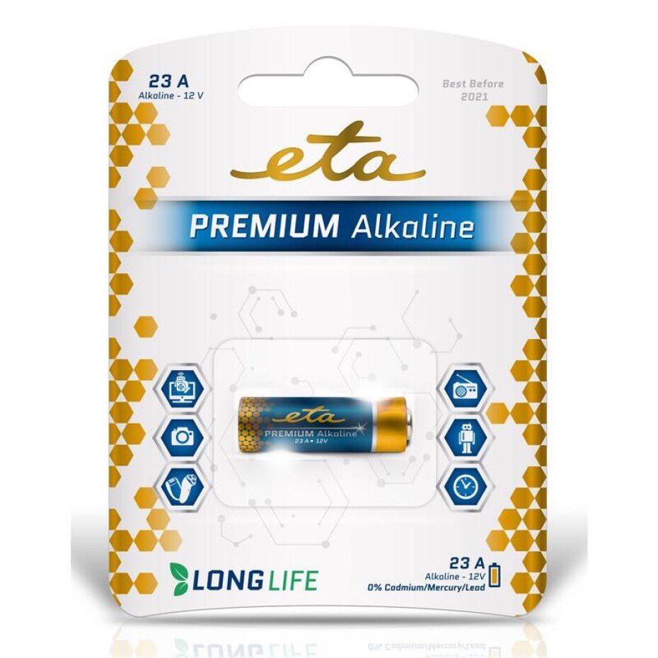 ETA PREMIUM ALKALINE 23A, blistr 1ks (23APREM1) - main (0)