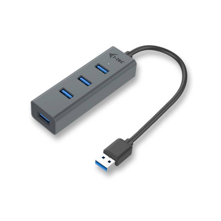 i-tec Metal USB 3.0 / 4x USB 3.0 (U3HUBMETAL403) šedý - main (0)