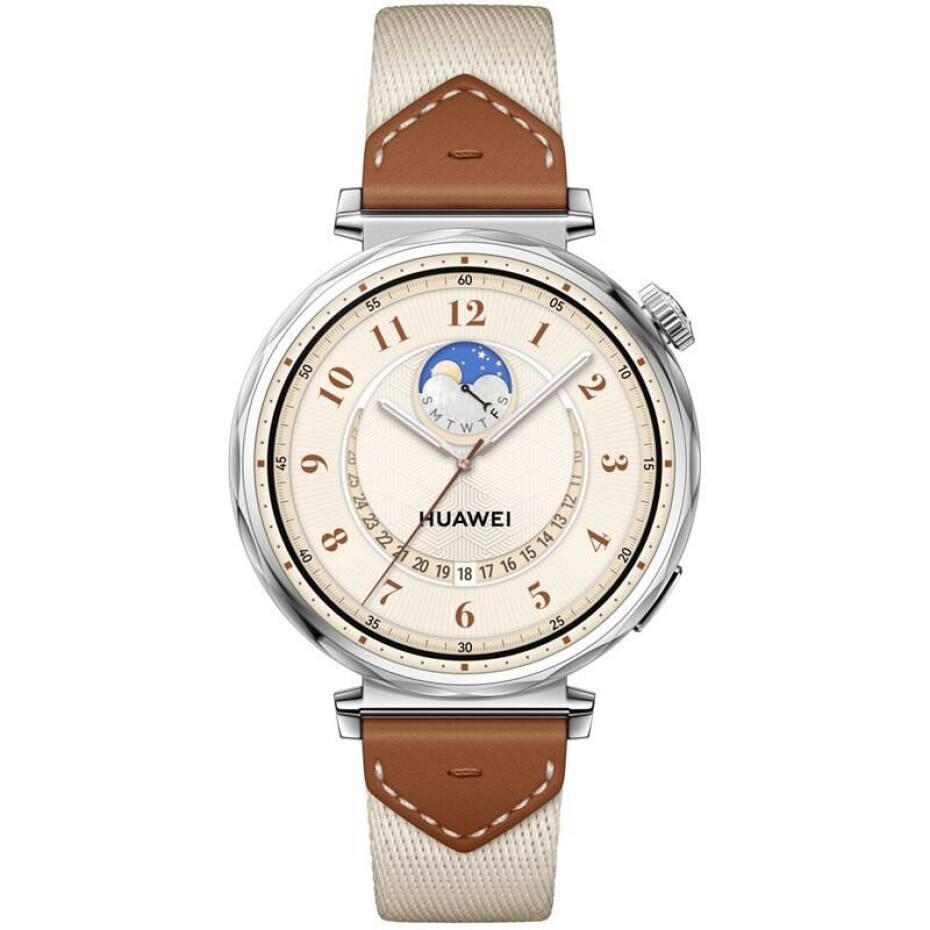 Huawei Watch GT 5 41 mm - Silver + Brown Woven Strap (55020DJR) - main (0)