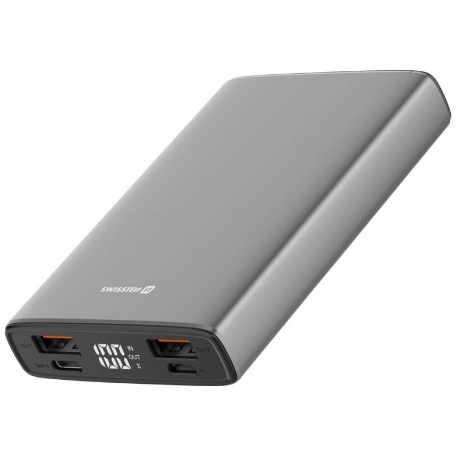 Swissten Aluminium 10 000mAh 20W (22013915) šedá - main (0)