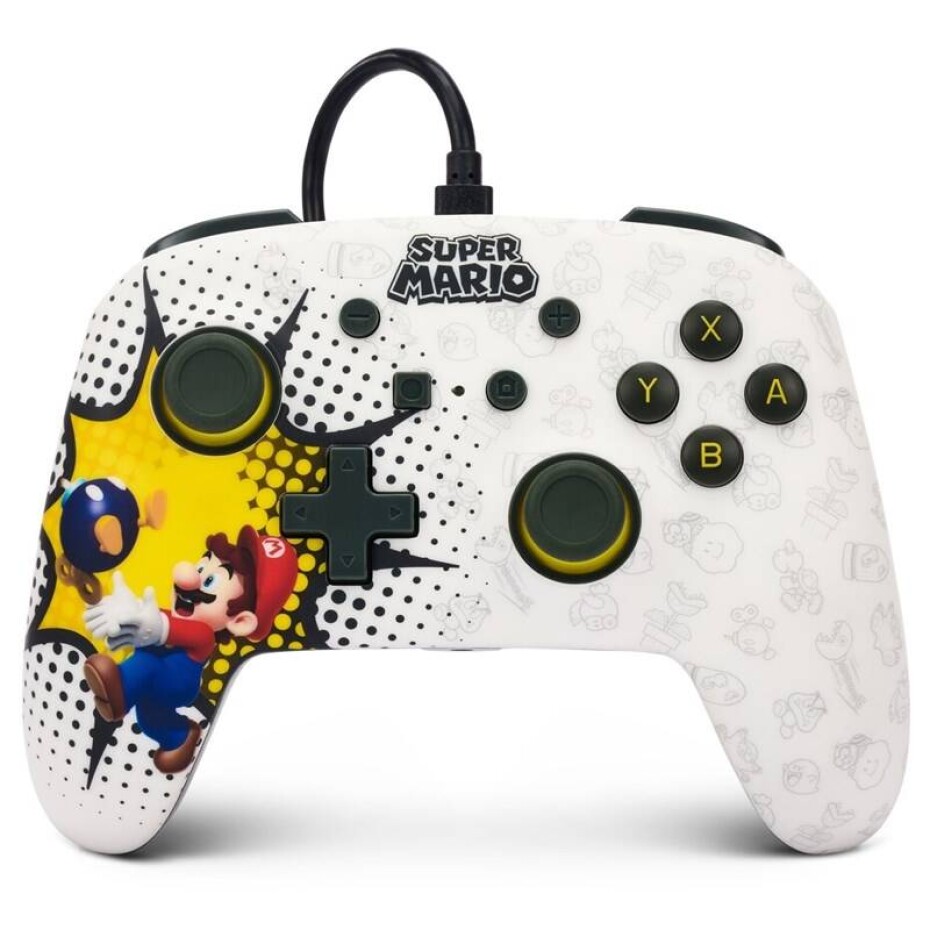 PowerA Enhanced Wired pro Nintendo Switch – Bob-omb Blast (NSGP0085-01) - main (0)