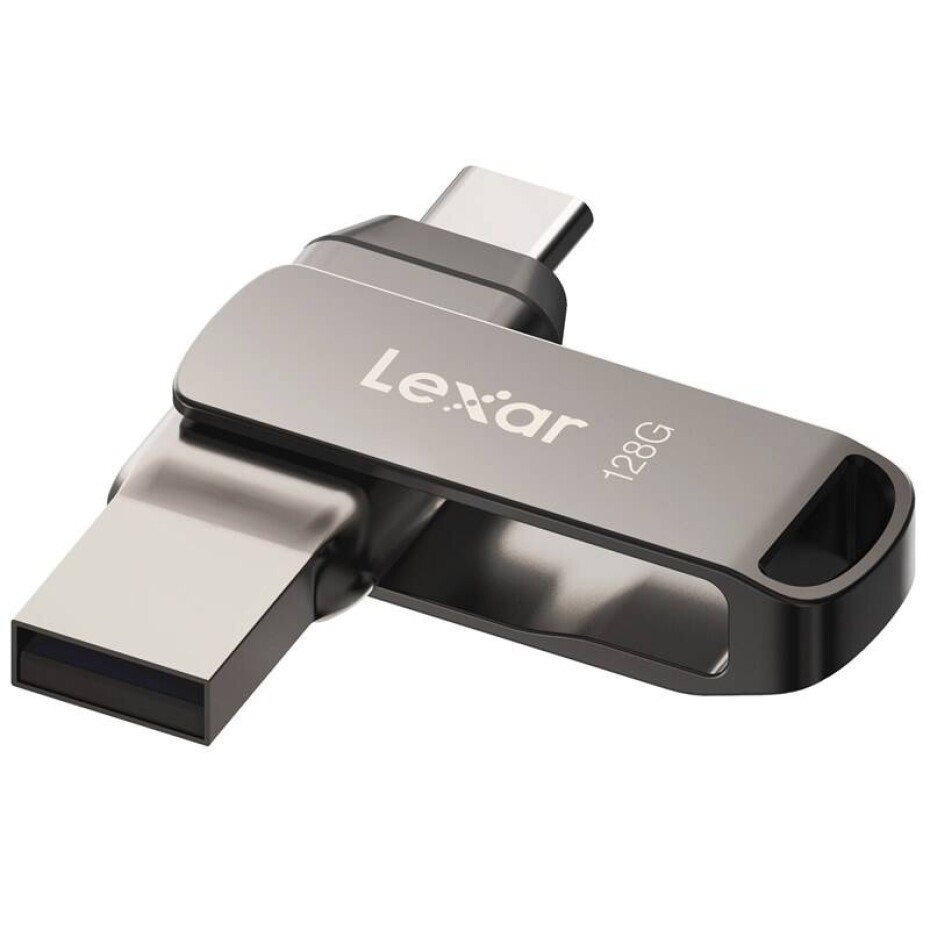 Lexar JumpDrive D400 Dual, 128GB (LJDD400128G-BNQNG) šedý - main (0)