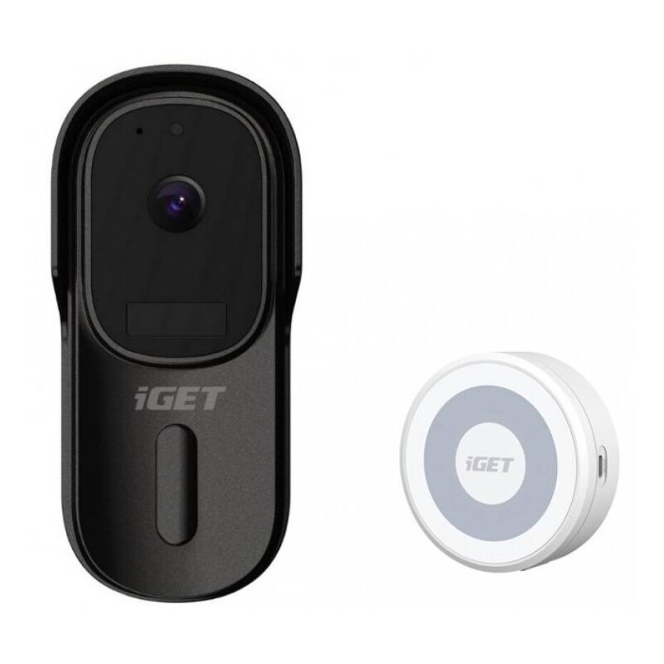 iGET HOME Doorbell DS1 + Chime CHS1 (DS1 Black + CHS1 White) černý - main (0)