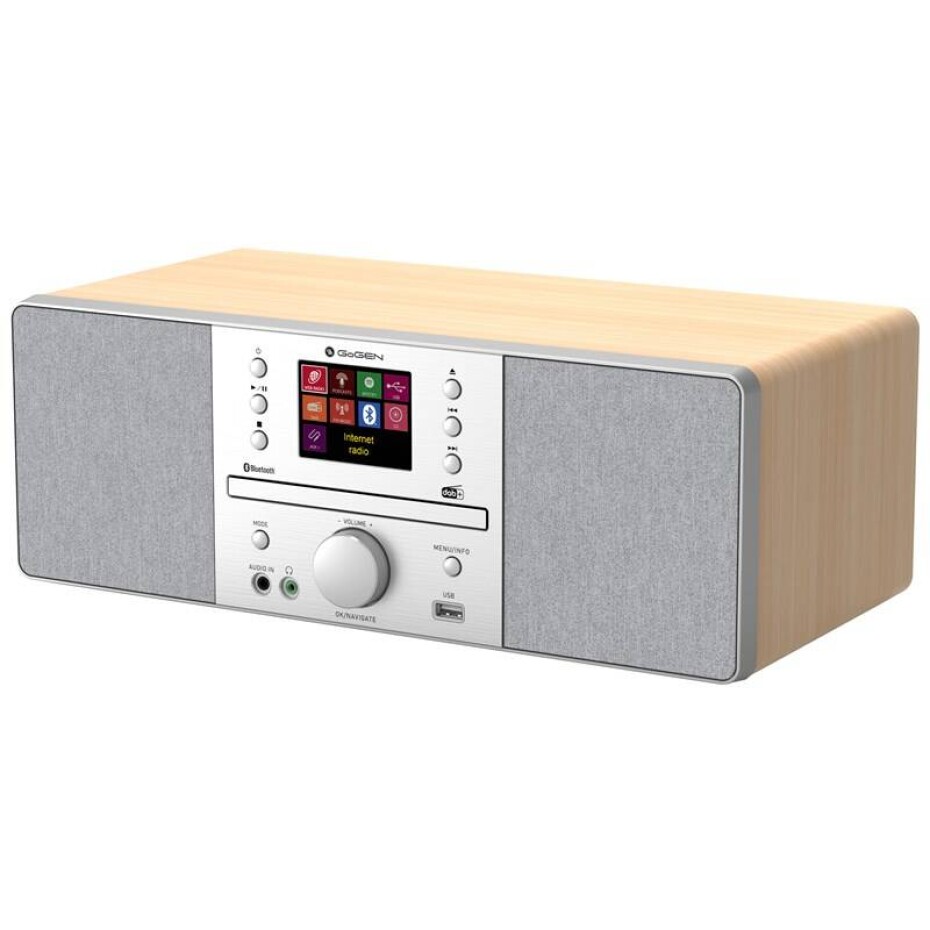GoGEN IR 267BT-DAB stříbrný/hnědý - main (0)