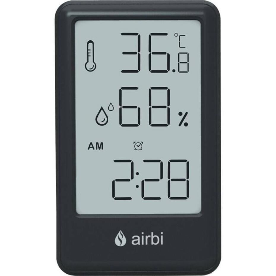 Airbi Frame, vlhkoměr černý - main (0)