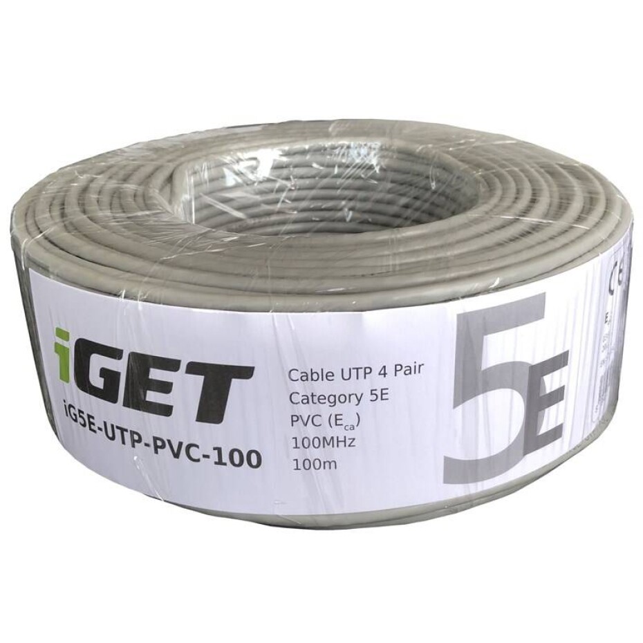 iGET Cat.5E UTP PVC Eca 100m/role (84005011) - main (0)