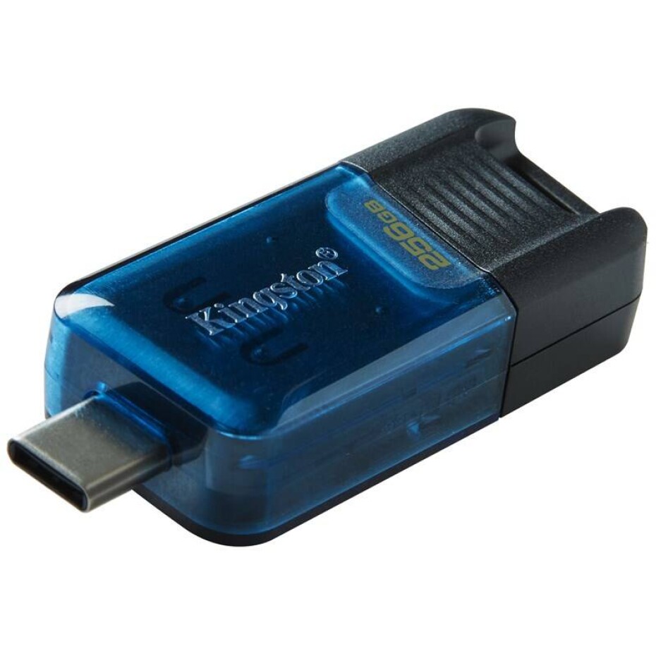 Kingston DataTraveler 80 M 256GB, USB-C (DT80M/256GB) černý/modrý - main (0)