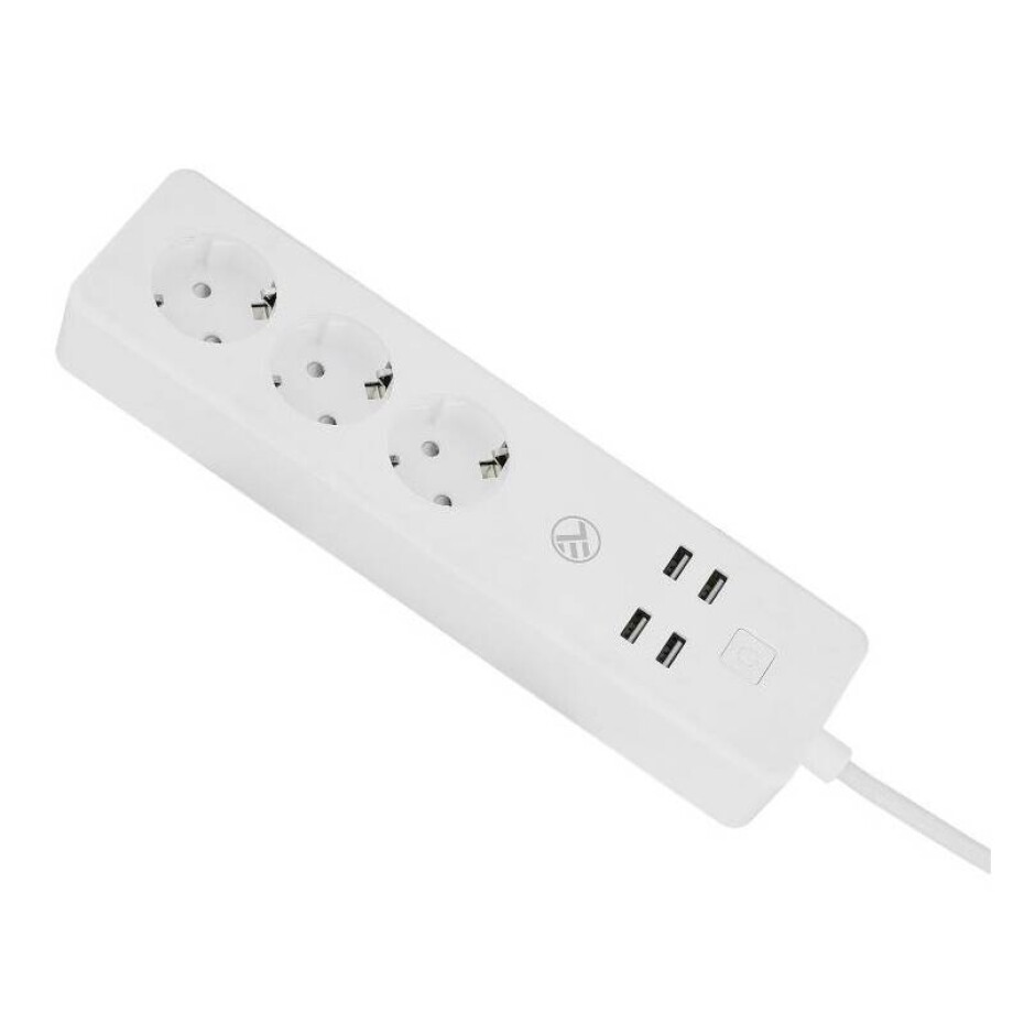 Tellur WiFi Smart Power Strip, 3x zásuvka, 4x USB 4A, 2200W, 10A, 1.8m (TLL331031) bílý - main (0)