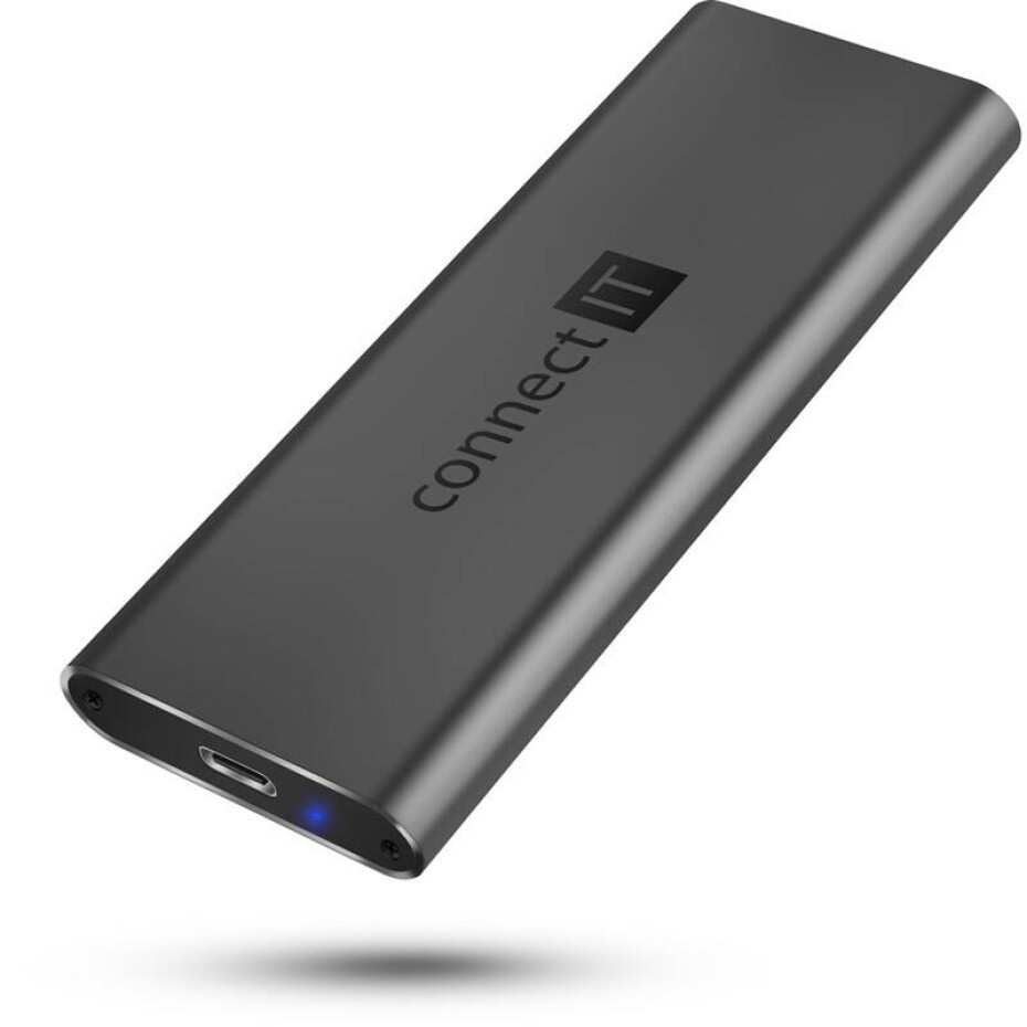 Connect IT AluSafe externí box pro SSD disky M.2 NVMe, 10 Gbps, USB-C (CEE-7050-AN) - main (0)