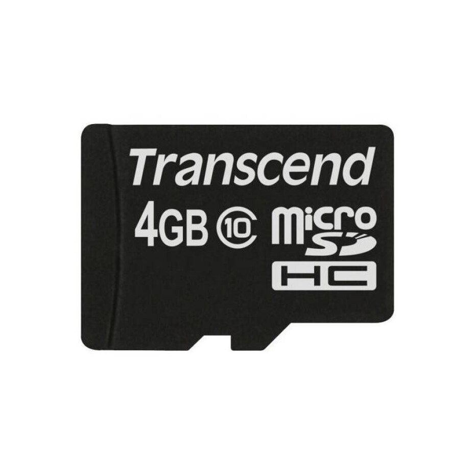 Transcend MicroSDHC 4GB Class10 (TS4GUSDC10) - main (0)