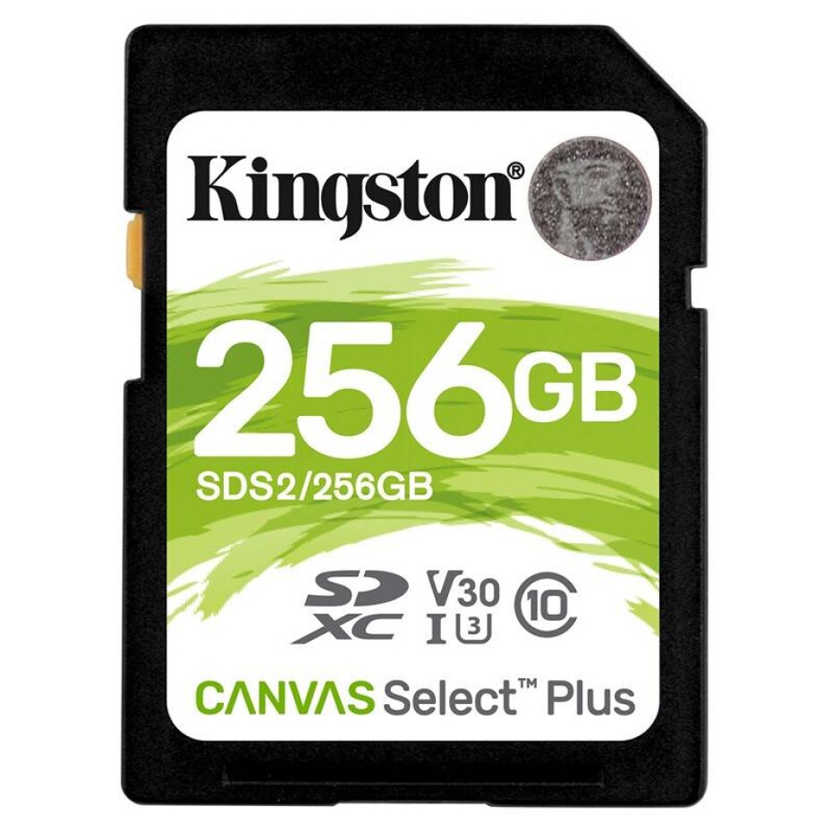 Kingston Canvas Select Plus SDXC 256GB UHS-I U3 (100R/85W) (SDS2/256GB) - main (0)