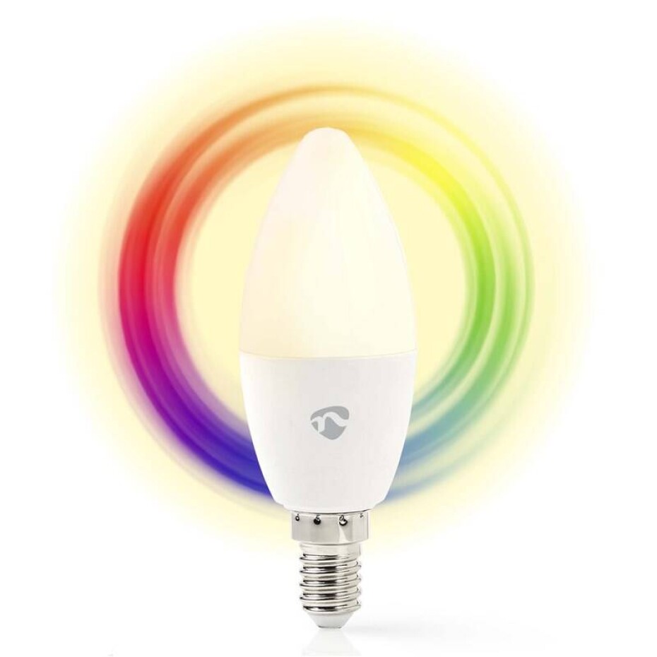 Nedis SmartLife svíčka, Wi-Fi, E14, 470 lm, 4.9 W, RGB / Teplá - studená bílá (WIFILRC10E14) - main (0)