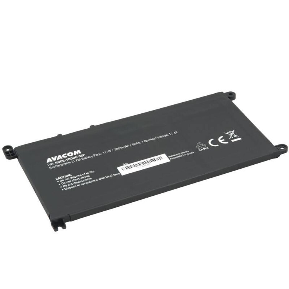 Avacom Dell Inspiron 3583, Vostro 5481, 5581, 5590 Li-Pol 11,4V 3685mAh 42Wh (NODE-YRDD6-38P) - main (0)