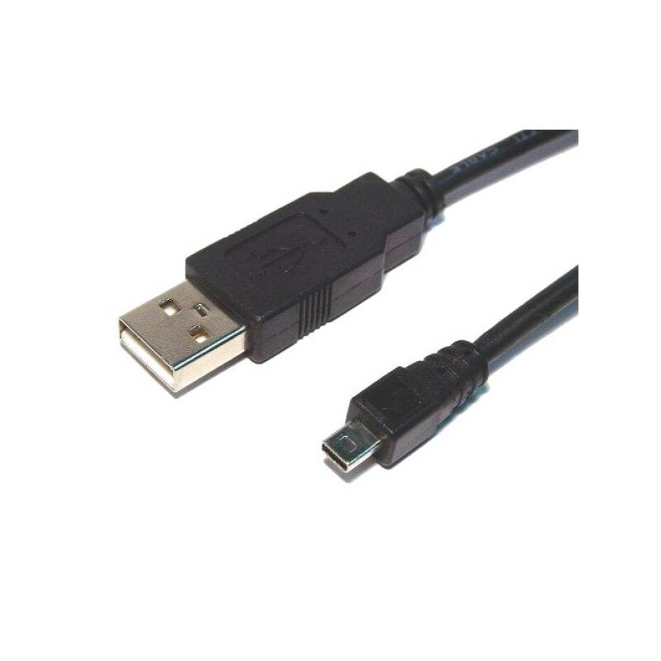 AQ Mini USB 8pin - USB 2.0 A kabel, M/M, 1,8 m (xaqcc65018) černý - main (0)