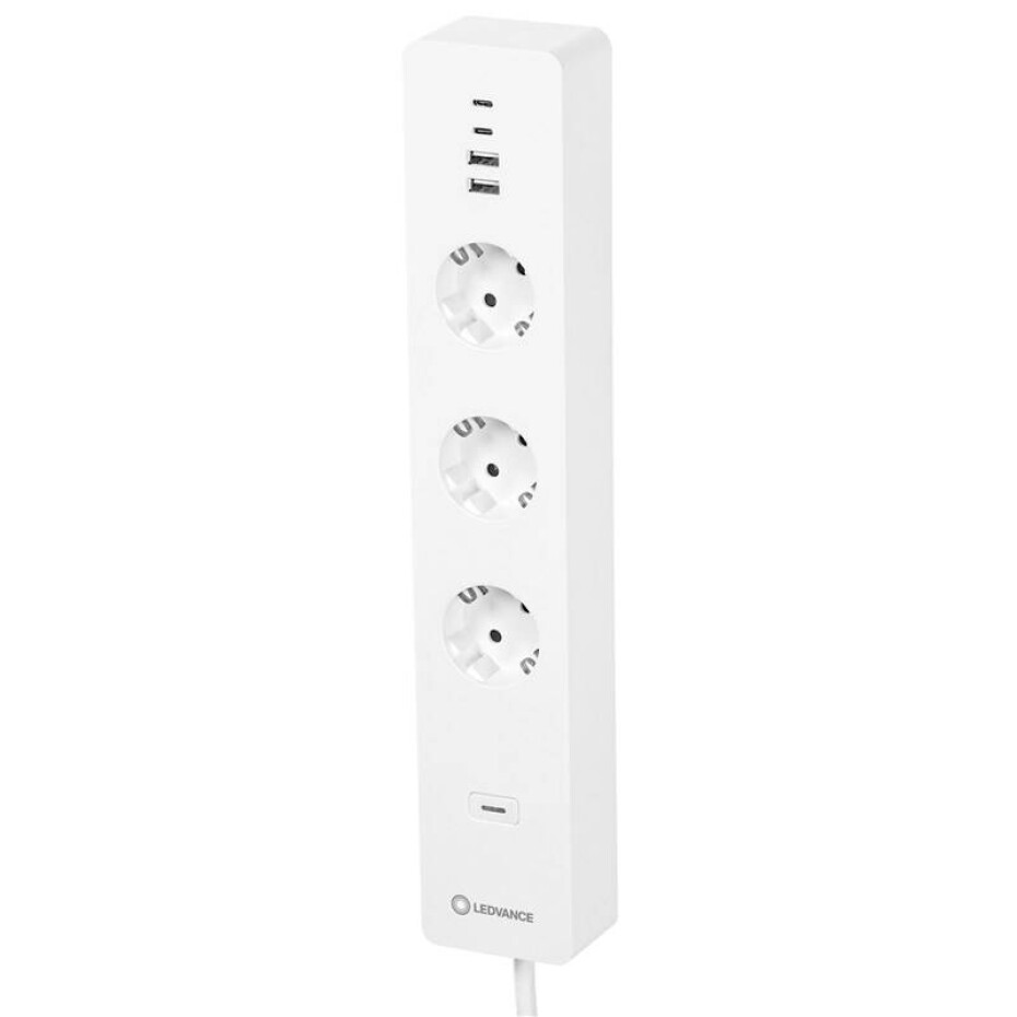 LEDVANCE SMART+ Multi Power, 3x zásuvka/ 2x USB-A/ 2x USB-C, Wi-Fi (4058075594784) bílý - main (0)