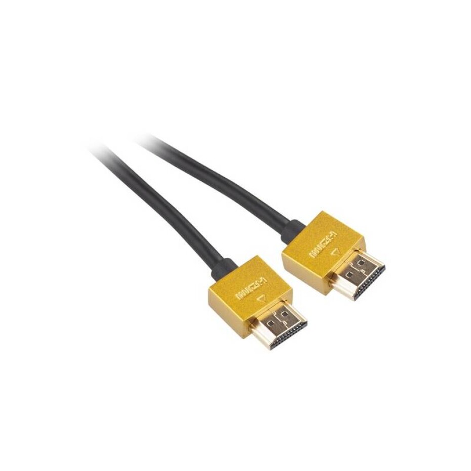 GoGEN HDMI 1.4, 3m, pozlacený, High speed, s ethernetem (GOGHDMI300MM03) černý - main (0)