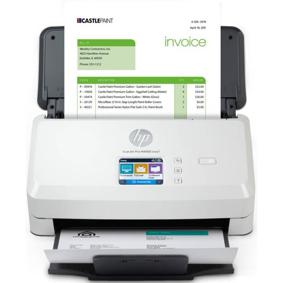 HP ScanJet Pro N4000 snw1 (6FW08A#B19) bílý - main (0)