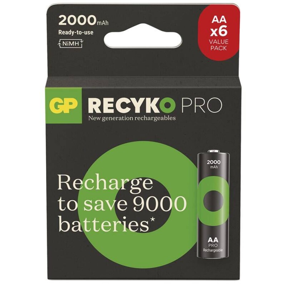 GP ReCyko Pro AA (HR6), 6 ks (B2620V) - main (0)