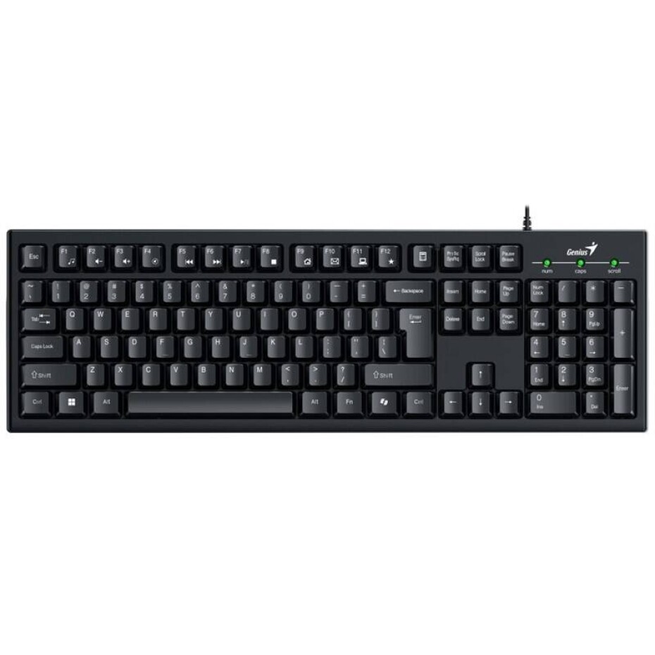 Genius Smart KB-100, drátová, copilot, USB, CZ+SK layout (31300005423) černá - main (0)