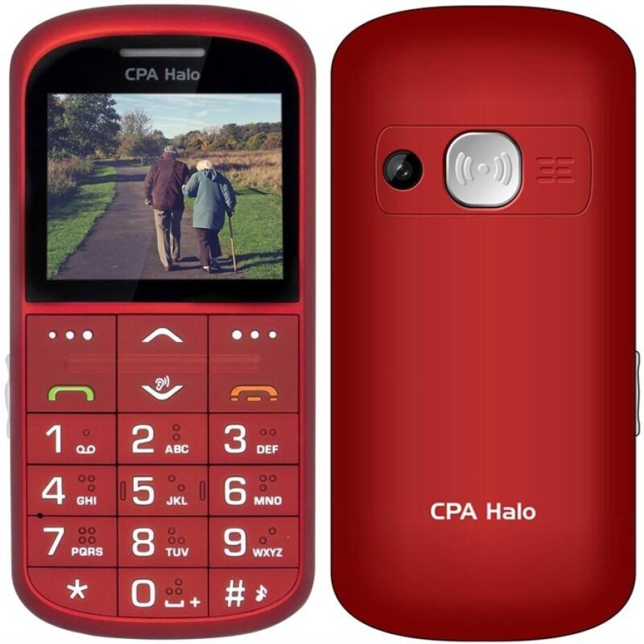 CPA Halo 11 Pro Senior s nabíjecím stojánkem (TELMY1011PRORE) červený - main (0)