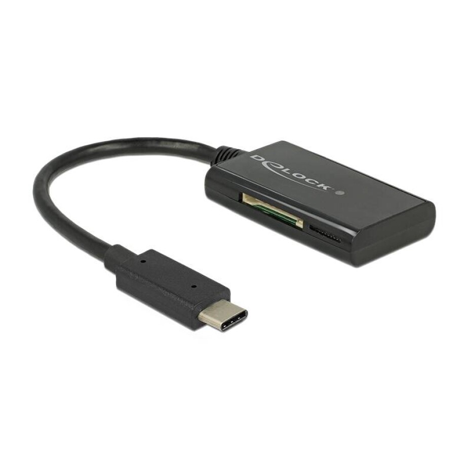 DeLock USB-C/ SD, micro SD (91740) černá - main (0)