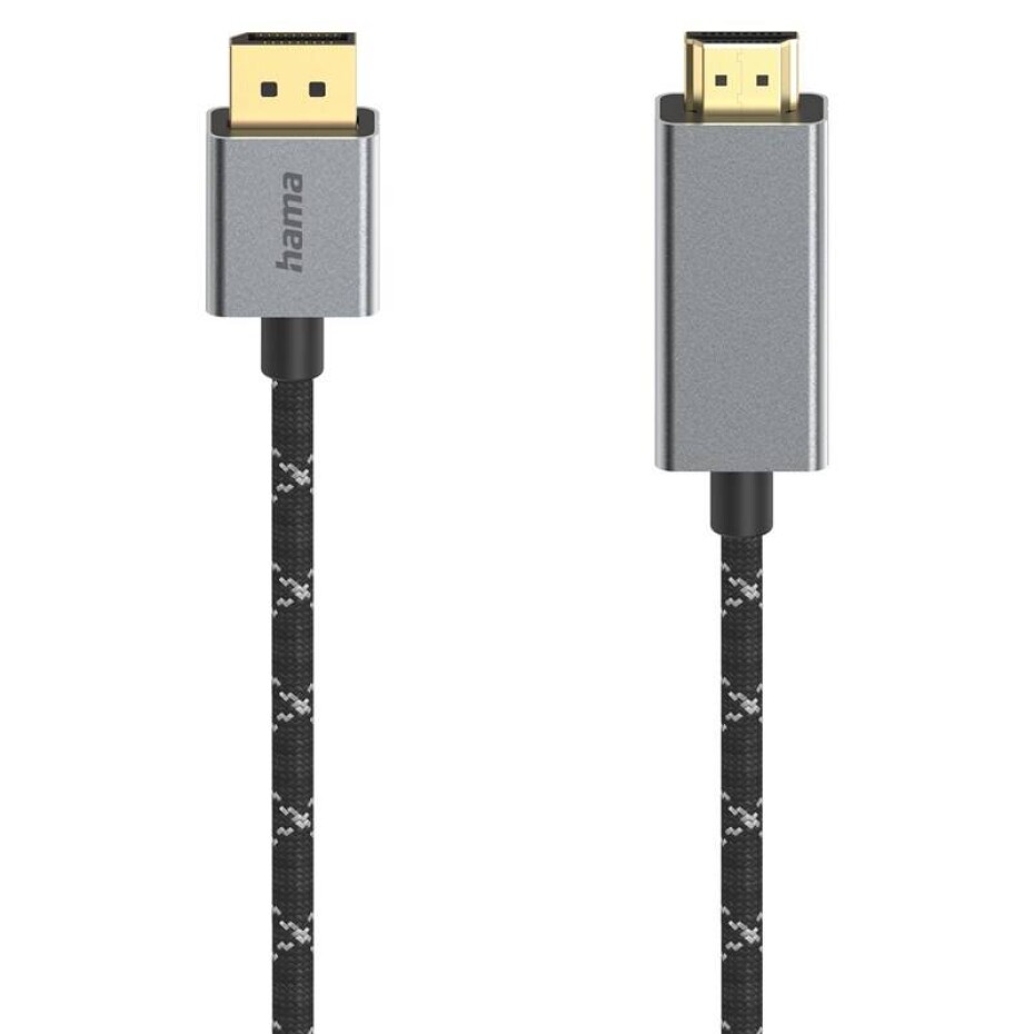 Hama DisplayPort/HDMI 1,5 m (200506) černý/šedý - main (0)