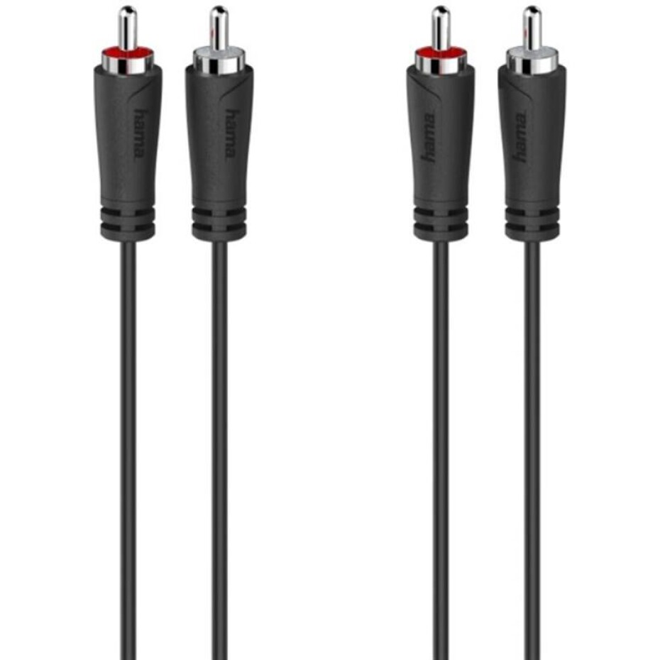 Hama audio, 2x Cinch/2x Cinch, 3m (205258) černý - main (0)