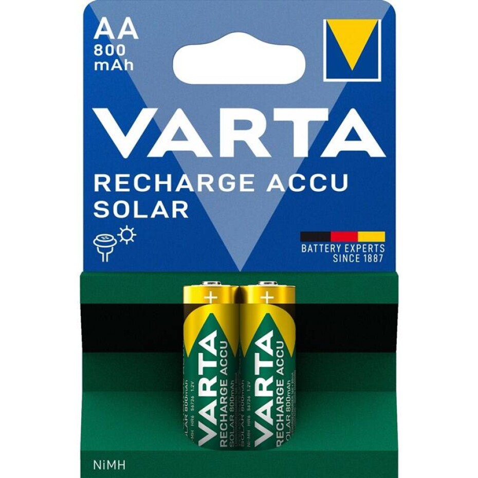 Varta Solar Rechargeable Accu AA, HR06, 800mAh, blistr 2ks (56736101402) - main (0)