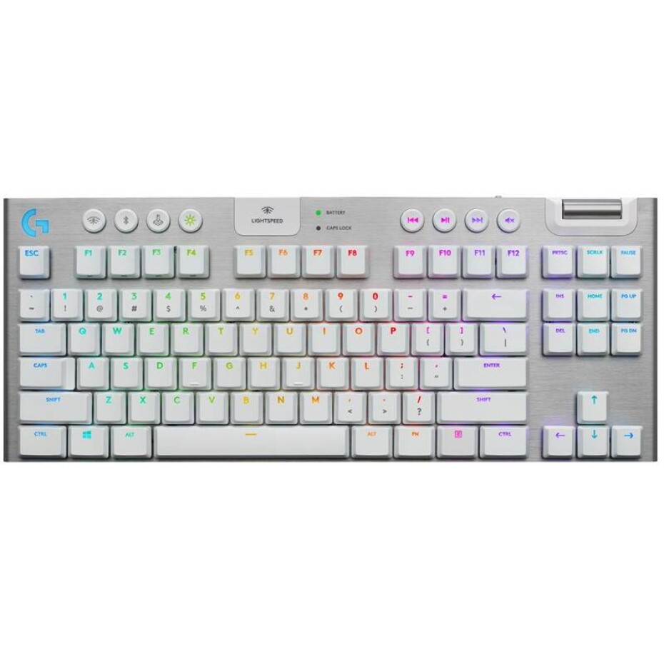 Logitech Gaming G915 TKL Lightspeed Tenkeyless RGB, Tactile, US (920-009664) bílá - main (0)
