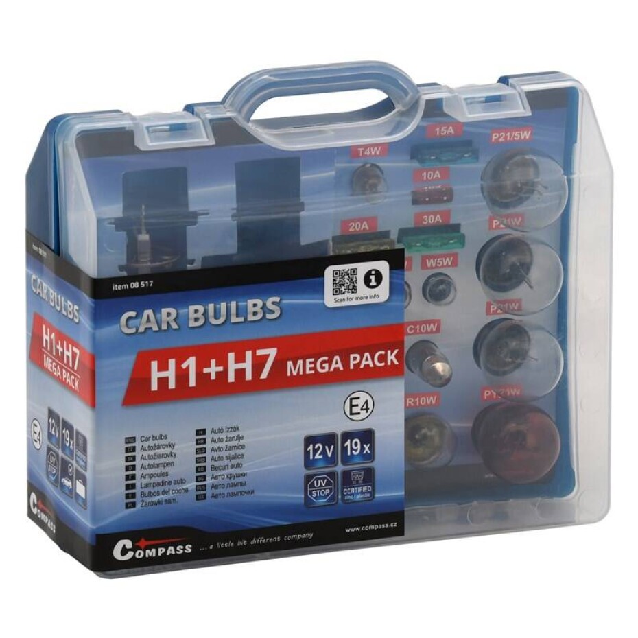 Compass 12 V servisní box MEGA H1 + H7 + pojistky - main (0)