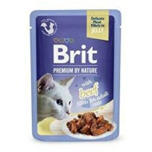 Product detail of Brit Premium Cat D Fillets in Jelly with Beef 85g