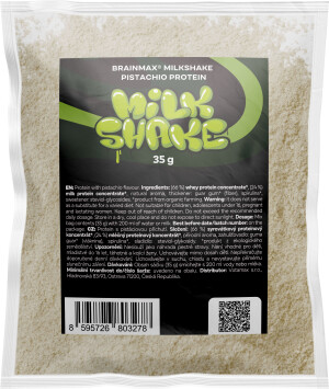 Product detail of BrainMax Milkshake Protein, 35 g, VZOREK Příchuť: Pistachio