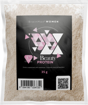 Product detail of BrainMax Women Beauty Protein, protein pro ženy s kolagenem, keratinem a vitamíny, 35 g, VZOREK Příchuť: Kokos