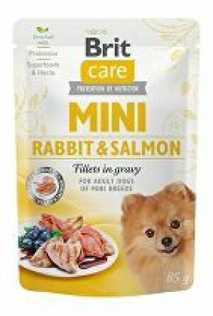 Product detail of Brit Care Dog Mini Rabbit&Salmon fillets in gravy 85g + Množstevní sleva