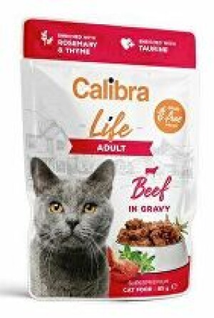 Product detail of Calibra Cat Life kapsa Adult Beef in gravy 85g