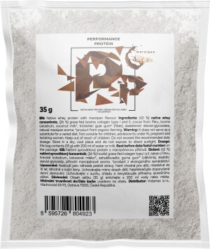 Product detail of BrainMax Performance Protein, nativní syrovátkový protein, marcipán, 30 g