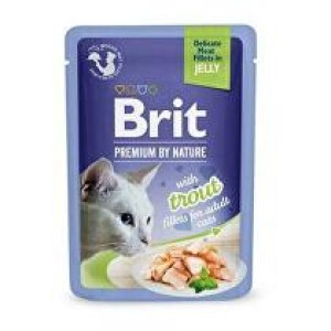 Product detail of Brit Premium Cat D Fillets in Jelly with Trout 85g
