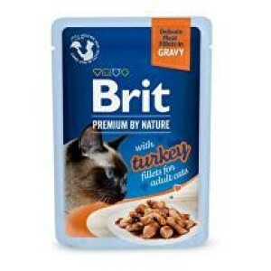 Product detail of Brit Premium Cat D Fillets in Gravy with Turkey 85g