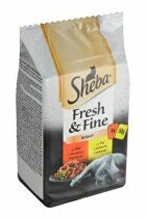 Product detail of Sheba kapsa Fresh&Fine kuře a hovězí 6x50g + Množstevní sleva