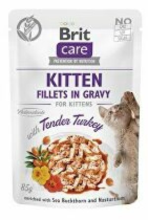 Product detail of Brit Care Cat Fillets in Gravy Kitten Tend.Turkey 85g + Množstevní sleva