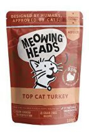 Product detail of MEOWING HEADS Top Cat Turkey 100g + Množstevní sleva