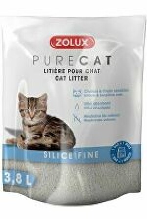 Product detail of Podestýlka PURECAT fine silica 3,8l Zolux