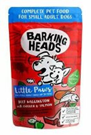 Product detail of BARKING HEADS Litt.Paws Beef+Chick+Salm kapsička 150g + Množstevní sleva
