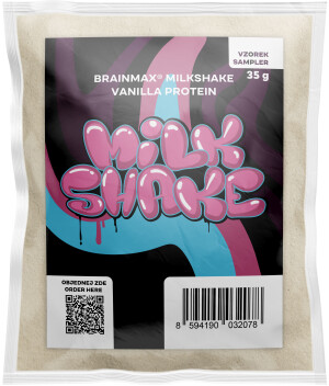 Product detail of BrainMax Milkshake Protein, 35 g, VZOREK Příchuť: Vanilka